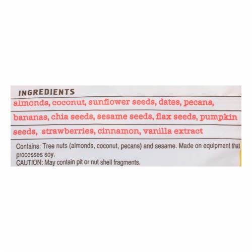 Seven Sundays - Muesli Ban Berry Chia Gluten Free - Case of 6 - 10 OZ Perspective: top
