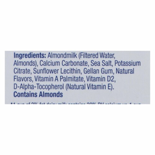 Almond Breeze - Almond Milk - Unsweetened Original - Case of 8 - 64 fl oz. Perspective: top