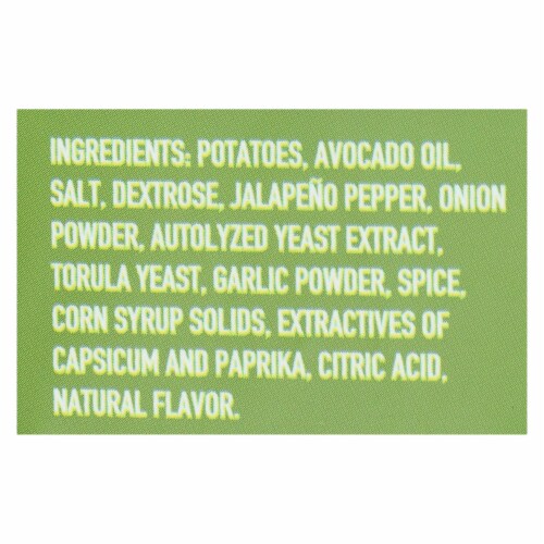 Boulder Canyon - Kettle Chips - Avocado Oil Jalapeno - Case of 12 - 5.25 oz. Perspective: top