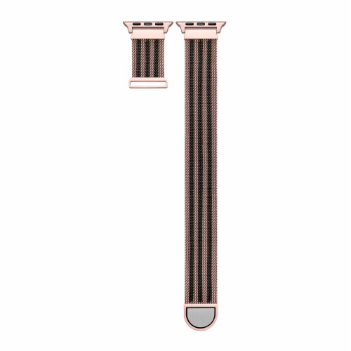 Infinity Bi-Color Rose Gold/Black Band for Apple Watch 1,2,3,4,5,6 & SE - Size 38mm/40mm Perspective: top