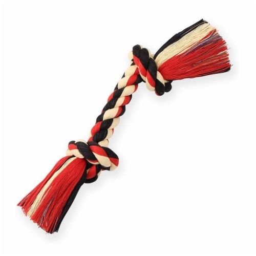 Mammoth® Flossy Chews® Medium Rope Dog Toy Perspective: top