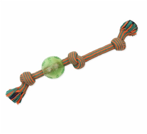 Mammoth® Flossy Chews® 11 in Extra 3 Knot Tug Dog Toy Perspective: top