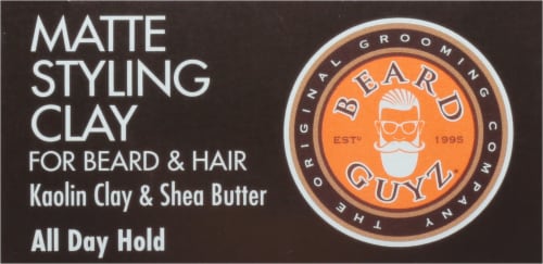 Beard Guyz® All Day Hold Matte Beard & Hair Styling Clay Perspective: top