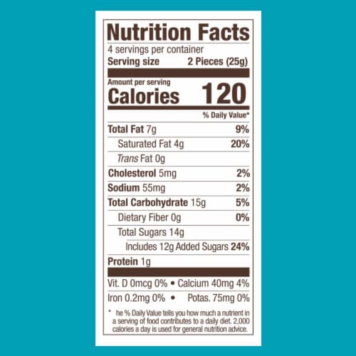 Ghirardelli® Sea Salt Caramel Milk Chocolate Bar Perspective: top