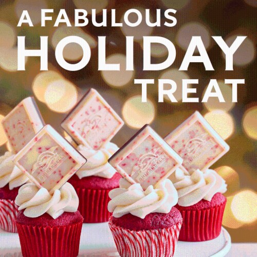 Ghirardelli® Peppermint Bark Squares Candy Bag Perspective: top