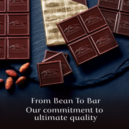 Ghirardelli® Intense Dark 72% Cacao Dark Chocolate Candy Bar Perspective: top