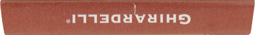 Ghirardelli® Dark Chocolate Raspberry Bar Perspective: top