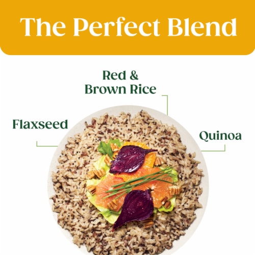 Seeds of Change Organic Quinoa, Brown & Red Rice with Flaxseed, Organic Food, 8.5 oz Pouch Perspective: top