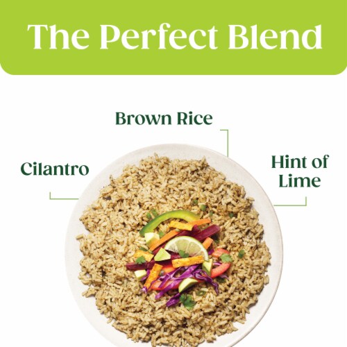 Seeds of Change™ Organic Brown Jasmine with Cilantro and a Hint of Lime Rice Perspective: top
