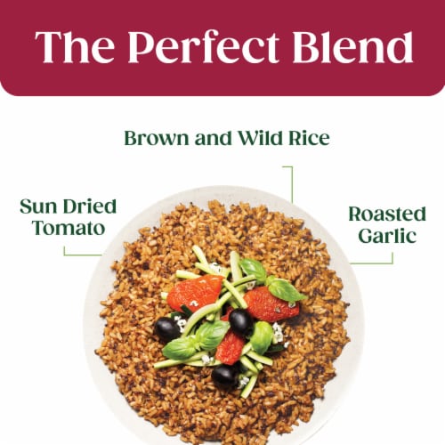 Seeds of Change™ Organic Brown and Wild Rice with Tomato & Roasted Garlic Rice Perspective: top