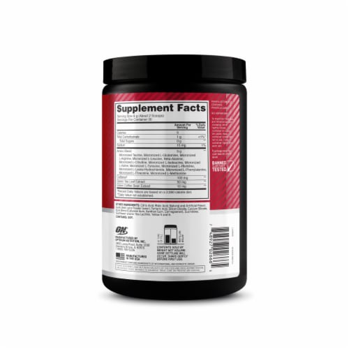 Optimum Nutrition Amino Energy Fruit Fusion Pre Workout Powder Perspective: top