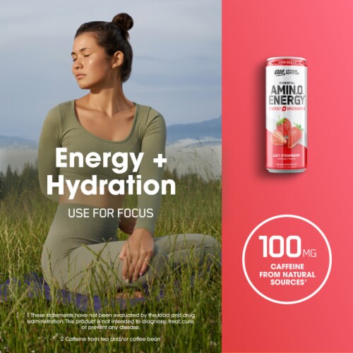 Optimum Nutrition Essential Amin.o Energy Juicy Strawberry Perspective: top