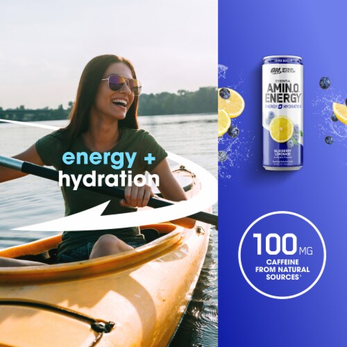 Optimum Nutrition Essential Amin.o Energy Blueberry Lemonade Perspective: top