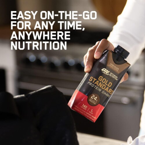 Optimum Nutrition Gold Standard Vanilla Protein Shake Perspective: top