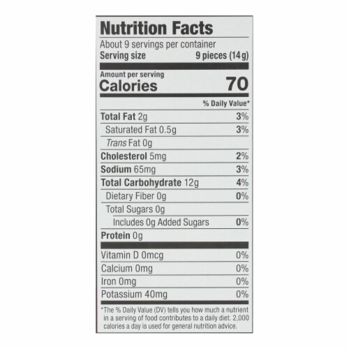 Absolutely Gluten Free - Crackers - Original - Case of 12 - 4.4 oz. Perspective: top