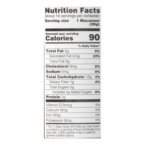Absolutely Gluten Free Macaroons - Chocolate - Clasc - Case of 6 - 10 oz. Perspective: top