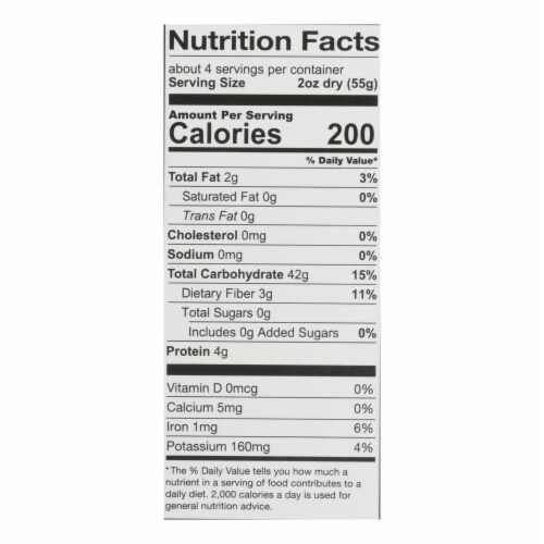 Ancient Harvest Organic Gluten Free Quinoa Supergrain Pasta - Shells - Case of 12 - 8 oz. Perspective: top