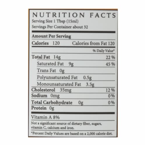 Ancient Organics - Organic Artisan Ghee - Case of 6 - 16 fl oz. Perspective: top