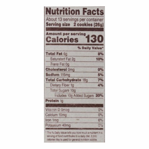 Back To Nature Creme Cookies - Classic - Case of 6 - 12 oz. Perspective: top