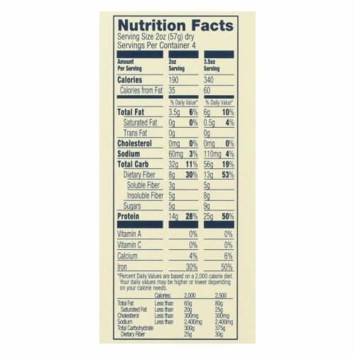 Banza - Chickpea Pasta - Cavatappi - Case of 6 - 8 oz. Perspective: top