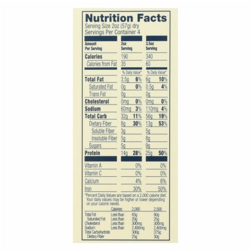 Banza Rigatoni Chickpea Pasta - Case of 6 - 8 oz. Perspective: top