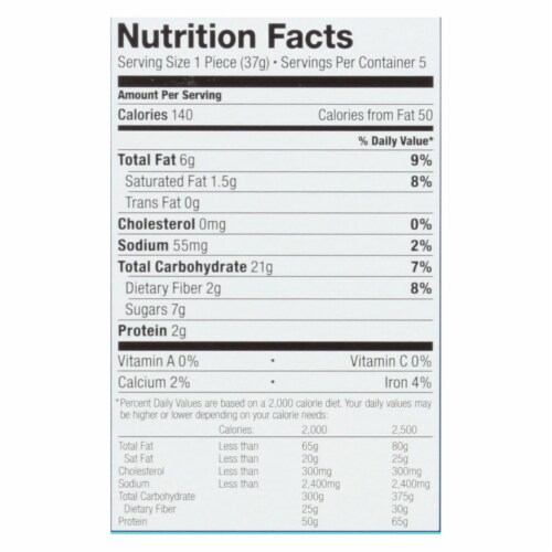 Bobo's Oat Bars - Original Bites - Gluten Free - Case of 6 - 1.3 oz. Perspective: top