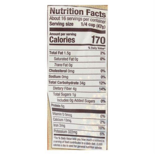 Bob's Red Mill Organic Whole Grain Tri-Color Quinoa - Case of 4 - 26 oz. Perspective: top