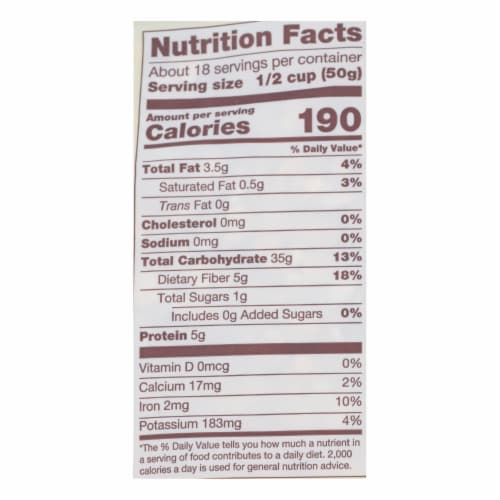 Bob's Red Mill - Oats - Organic Old Fashioned Rolled Oats - Case of 4 - 32 oz. Perspective: top