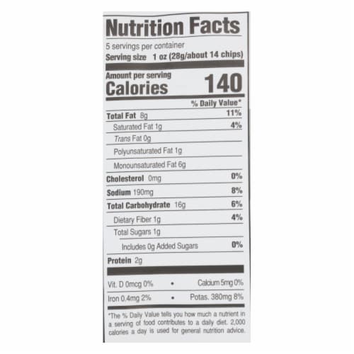 Boulder Canyon Malt Vinegar and Sea Salt Chips Perspective: top