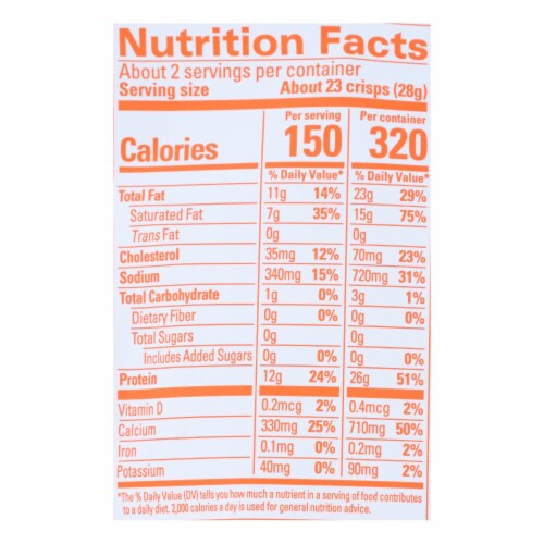 Cello - Whisps - Asiago and Pepper Jack Cheese Crisps - Case of 12 - 2.12 oz. Perspective: top