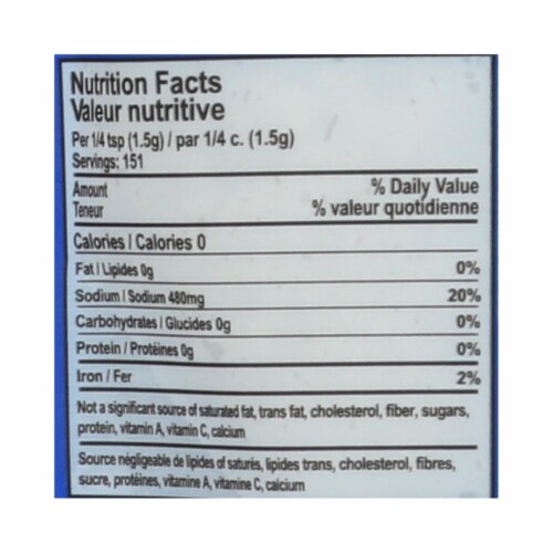 Celtic Sea Salt Light Grey - Case of 6 - 0.5 Lb. Perspective: top
