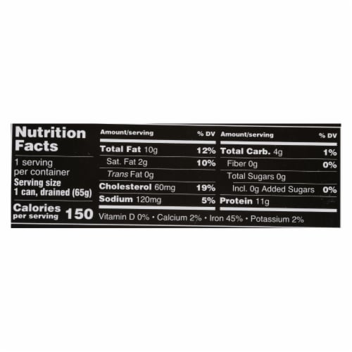 Crown Prince Oysters - Naturally Smoked in Pure Olive Oil - 3 oz - case of 18 Perspective: top