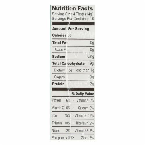 Earth's Best Organic Whole Grain Oatmeal Infant Cereal - Case of 12 - 8 oz. Perspective: top