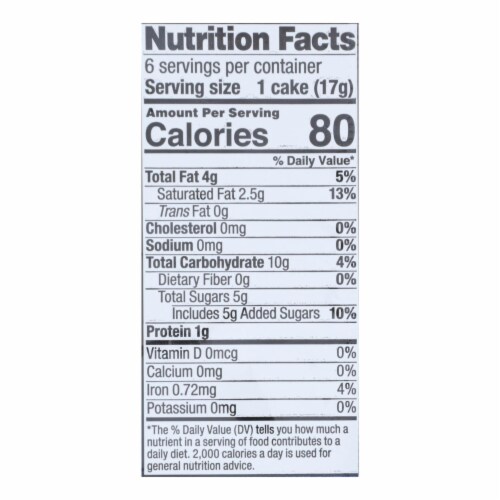 Element Organic Dipped Rice Cakes - Dark Chocolate - Case of 6 - 3.5 oz. Perspective: top