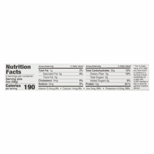 Explore Cuisine Organic Red Lentil Spaghetti - Spaghetti - Case of 12 - 8 oz. Perspective: top