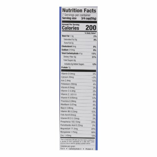 Food For Life Ezekiel 4:9 Sprouted Flourless Flake Cereal  - Case of 6 - 14 oz. Perspective: top