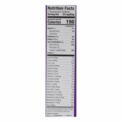 Food For Life Raisin Flake Cereal - Case of 6 - 14 oz. Perspective: top