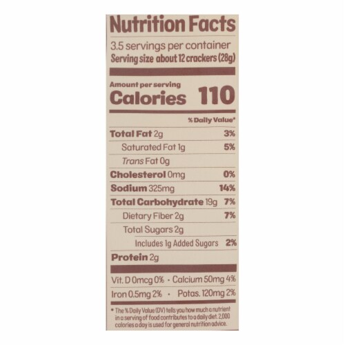 From the Ground Up Sea Salt Snacking Crackers - Case of 6 - 3.5 oz. Perspective: top