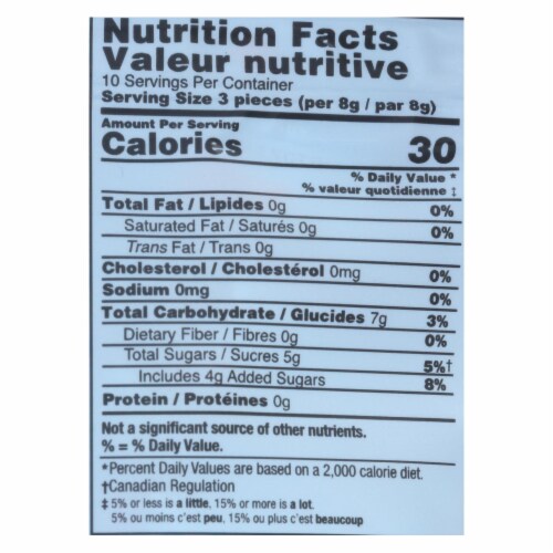 Gin Gins Ginger Christmas Candy - The Traveler's Christmas Candy - Case of 12 - 3 oz. Perspective: top