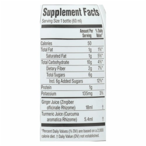 Ginger People - Ginger Shot Rescue Tumeric - Case of 12 - 2 oz. Perspective: top