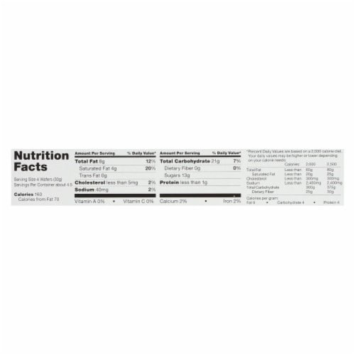 Glutino Chocolate Vanilla Cookies - Case of 12 - 4.6 oz. Perspective: top