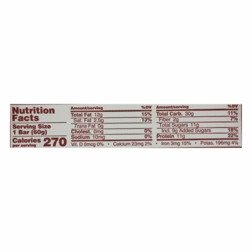 GoMacro Organic Macrobar - Cashew Caramel - 2.1 oz Bars - Case of 12 Perspective: top