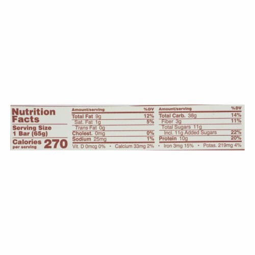 GoMacro Organic Macrobar - Sunflower Butter and Chocolate - 2.3 oz Bars - Case of 12 Perspective: top