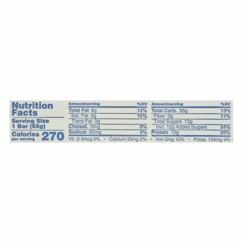 Gomacro - Bars Oatmeal Cchip - Case of 12 - 2.3 oz. Perspective: top