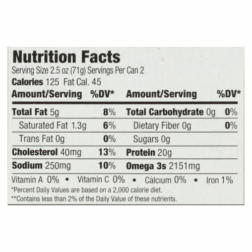 Henry and Lisa's Natural Seafood Solid White Albacore Tuna - Case of 12 - 5 oz. Perspective: top