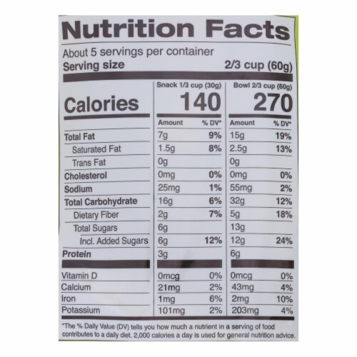 Jessica's Natural Foods Gluten Free Pecan Almond Granola  - Case of 12 - 11 oz. Perspective: top