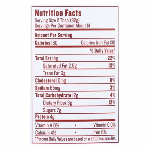 Justin's Nut Butter Hazelnut Butter - Chocolate - Case of 6 - 16 oz. Perspective: top