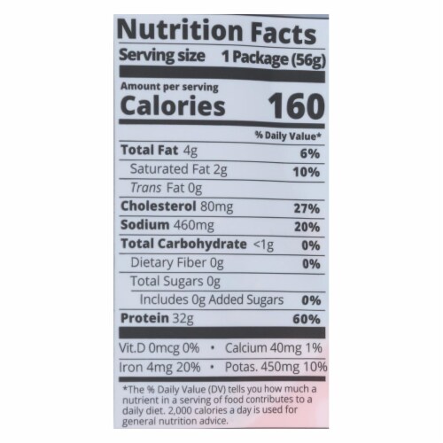 Kalahari Biltong Air-Dried Sliced Beef - Case of 8 - 2 oz. Perspective: top