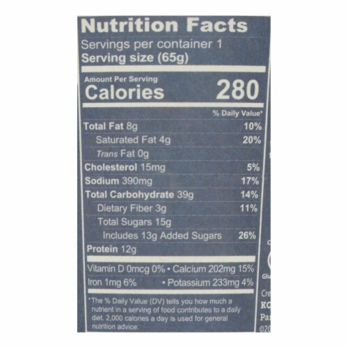 Kodiak Cakes - Flpjck Btrmlk Maple Gluten Free - Case of 12 - 2.16 oz. Perspective: top