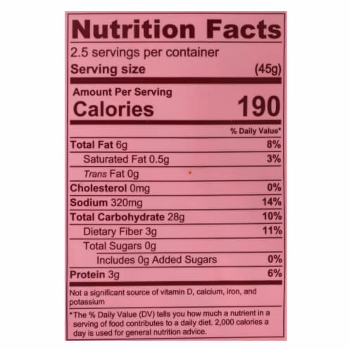 Love Corn Smoky Premium Crunchy Corn Snack - Case of 12 - 4 oz. Perspective: top